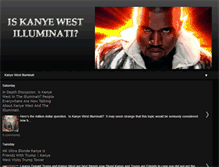 Tablet Screenshot of kanyewestilluminati.com